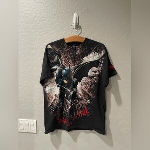 The‎ Dark Knight Rises Huge Print Batman Movie Shirt Medium